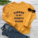 Running is my favorite season Casual Sweatshirt