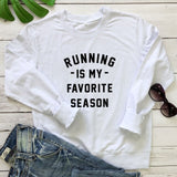 Running is my favorite season Casual Sweatshirt